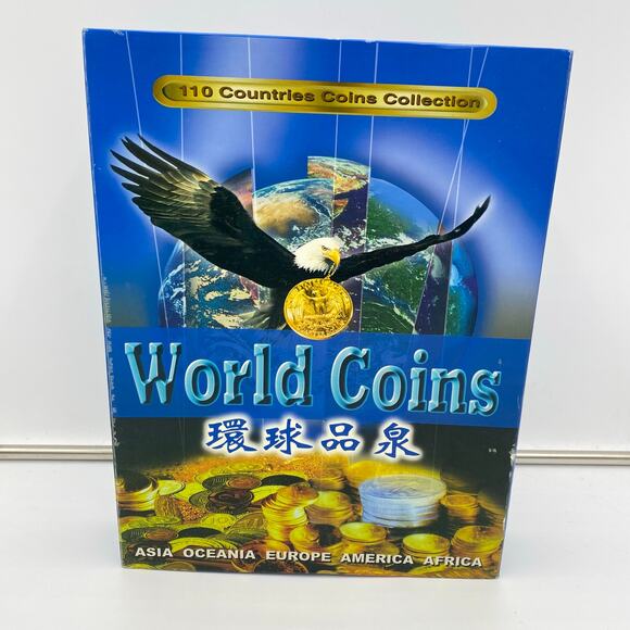 World Coins Collection 110 Countries Coin Collection in Chinese Collector Book - Picture 1 of 13